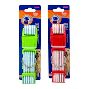 Pinstripe Dog Collars - Large, Assorted