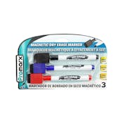 Magnetic Dry Erase Markers - 3 Count