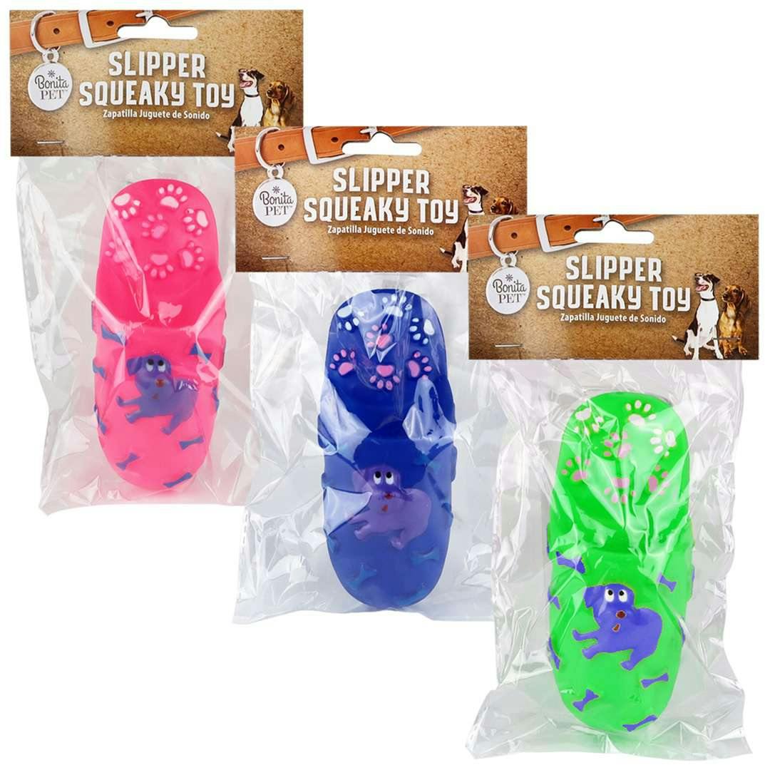 Slipper Squeaky Toys - Assorted