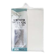 Shower Curtain & Hooks - Biege, 70.9"