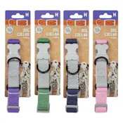 Cotton Dog Collars - Medium, Assorted Colors