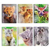 Animal Themed Spiral Notebooks - Assorted