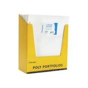 2 Pocket Poly Portfolios - White