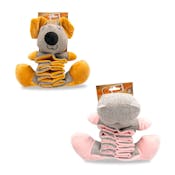 Pet Stretch Squeaky Plush Toys - 11.81", Assorted Styles