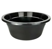 Bonita Home Plastic Basins, Black, Large