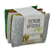 Bonita Home Colored Sponge Scrubbers, 6ct