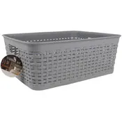 Storage Bins - Gray, 12.2" x 9.3" x 4.5"