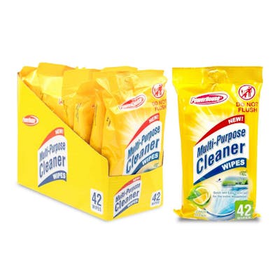 PowerHouse Multi-Purpose Lemon Cleaner Wipes