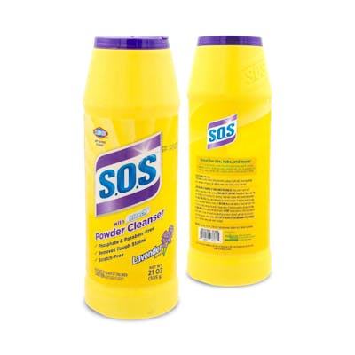 S.O.S Powder Cleaner with Bleach - Lavender, 21oz