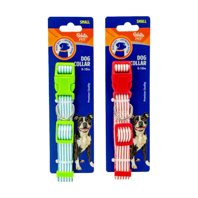Pinstripe Dog Collars - Small, Assorted