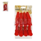 Hair Clips - Red, 4 Pack image number null