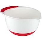 Soft Grip Mixing Bowls - Red, 5 Quarts image number null