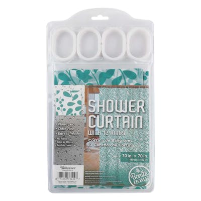 Shower Curtains - Green Leaf, 70" x 70"