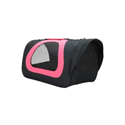 Pet Carrier - Small, Black/Pink