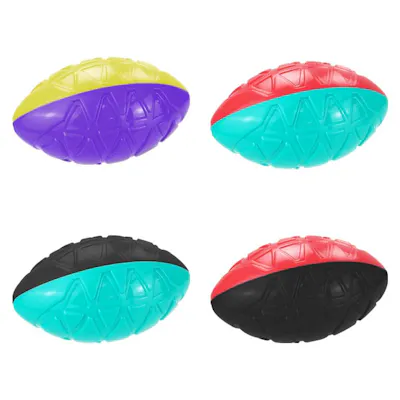 Pet Chew Football - Assorted Colors, 4.7x7"