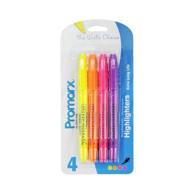 Highlighters - Assorted, 4 Pack