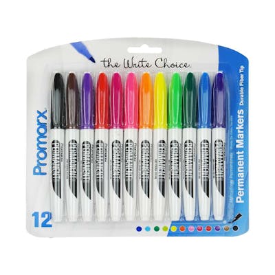 Permanent Marker Sets - 12 Count