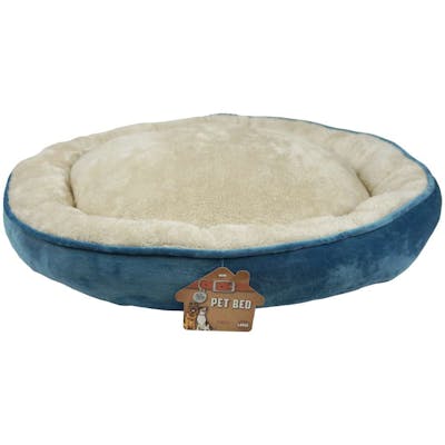 Pet Fleece Bed, Blue, Large