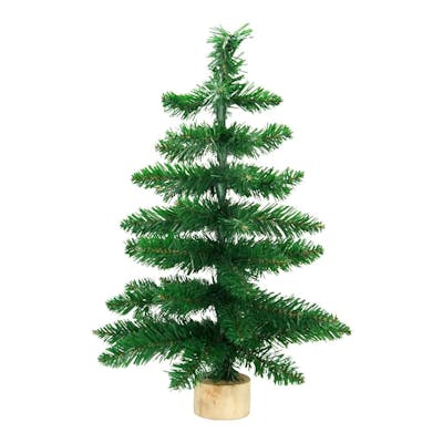 Christmas Trees with Wood Stand - 23.6"