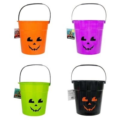 Halloween Bucket,  Assorted - 5.9" x 5.9"