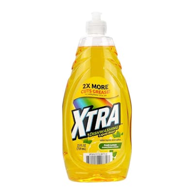 XTRA Dish Detergent, Fresh Lemon, 25oz.