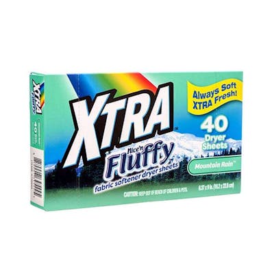 XTRA Dryer Sheets, Mountain Rain, 40ct