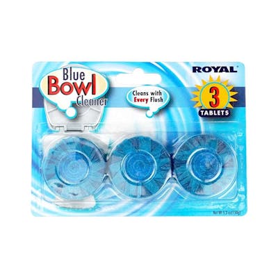 Blue Toilet Bowl Cleaner, Royal, 3ct