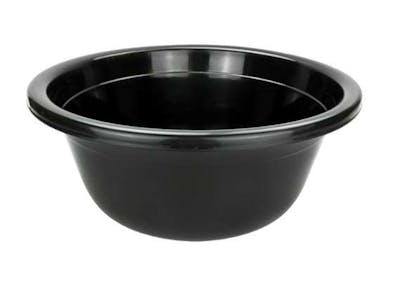 Bonita Home Plastic Basins, Black, Medium