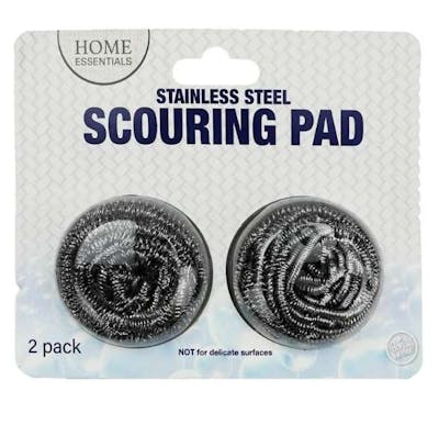 Bonita Home Stainless Steel Scouring Pads, 2ct