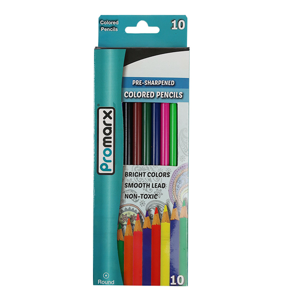 Wholesale Colored Pencils - Pre-Sharpened, 10 Pack