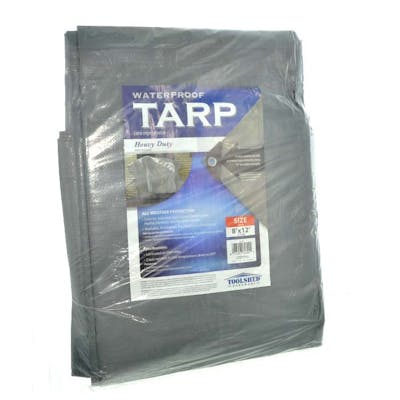 Heavy Duty Tarps - Silver, 8' x 12'