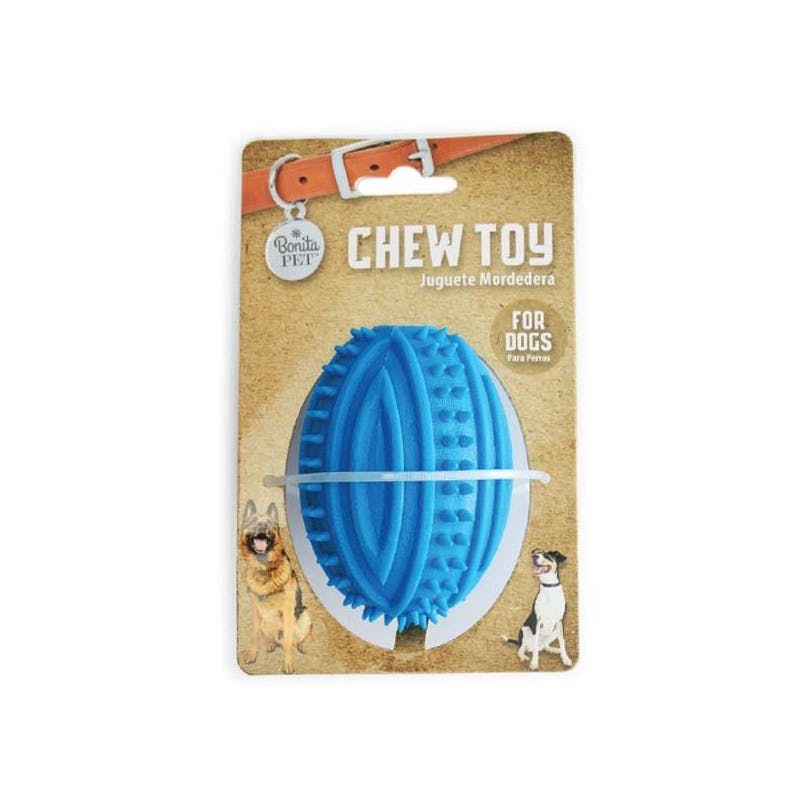 Spiky Ball Chew Toys - Blue  3.9
