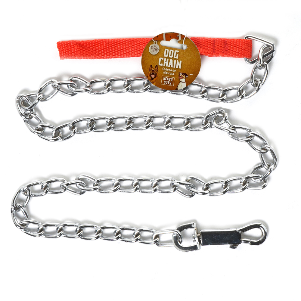 Wholesale Dog Leashes Chain, Heavyweight, Red, 47.24"