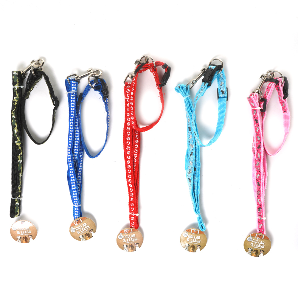 Dog Leashes with Collar - Assorted Colors  Adjustable