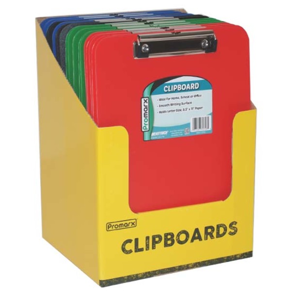 Wholesale Clipboards Low Profile Clip, Assorted Colors