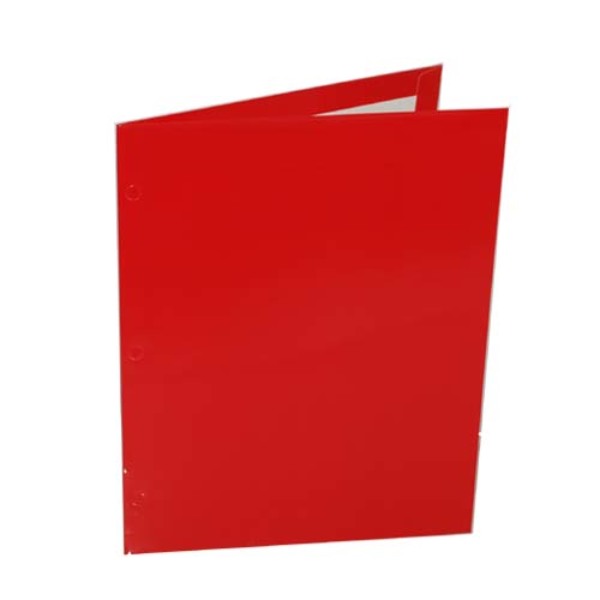 Wholesale Promarx Laminated 2 Pocket Folder - Red | DollarDays