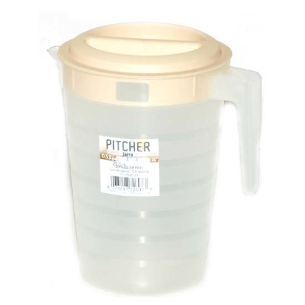 Wholesale Plastic Pitcher with Almond Lid 2L DollarDays