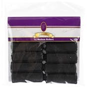 Medium Foam Rollers - Black, 12 Pack
