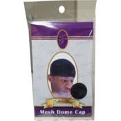 Mesh Dome Hair Caps - Black