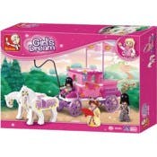 Girl's Carriage Building Brick Kits - 137 Pieces, Ages 6+