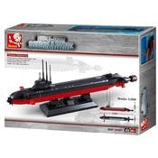 Nuclear Submarine Building Brick Kits - 193 Pieces, Ages 6+