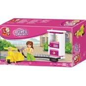 Gas Station Building Brick Kits - 37 Pieces, Ages 6+