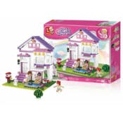 Girls' Dream Villa Building Brick Kits - 291 Pieces, Ages 6+