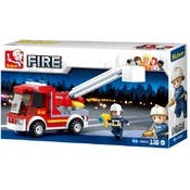 Small Fire Truck Building Brick Kits - 136 Pieces, Plastic