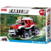 Off-Road Truck Building Brick Kits - Red, 145 Pieces, Ages 6+
