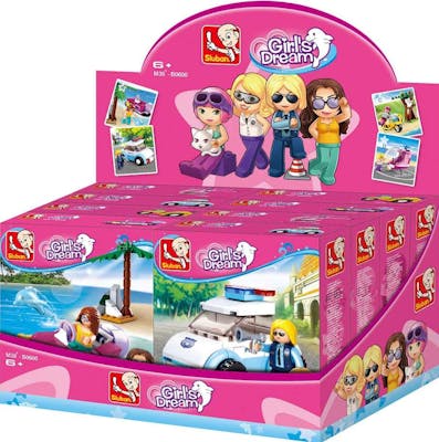 Girls Dream Vehicle Building Brick Kits - Assorted