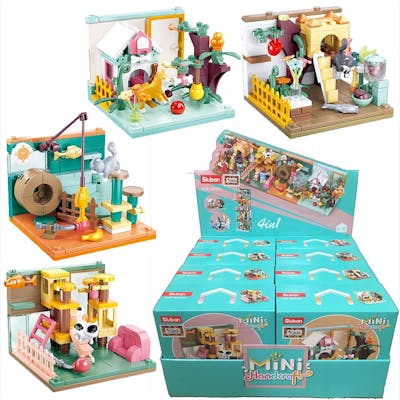 Mini Pet Display Building Brick Sets - Assorted