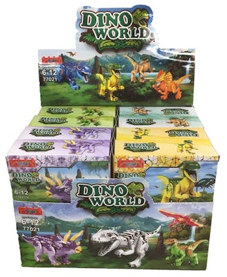 Dinosaur Building Brick Kits - 8 Designs, Assorted