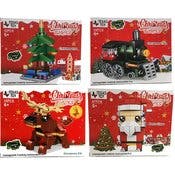 Christmas Building Brick Kits - 4 Styles, 52-67 Pieces