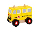 School Bus Building Blocks - Wooden Puzzle